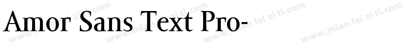 Amor Sans Text Pro字体转换